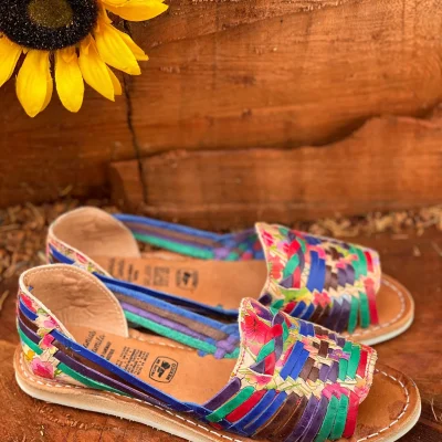 Serenity Open Toe Modern Huarache Sandal Mexican Style
